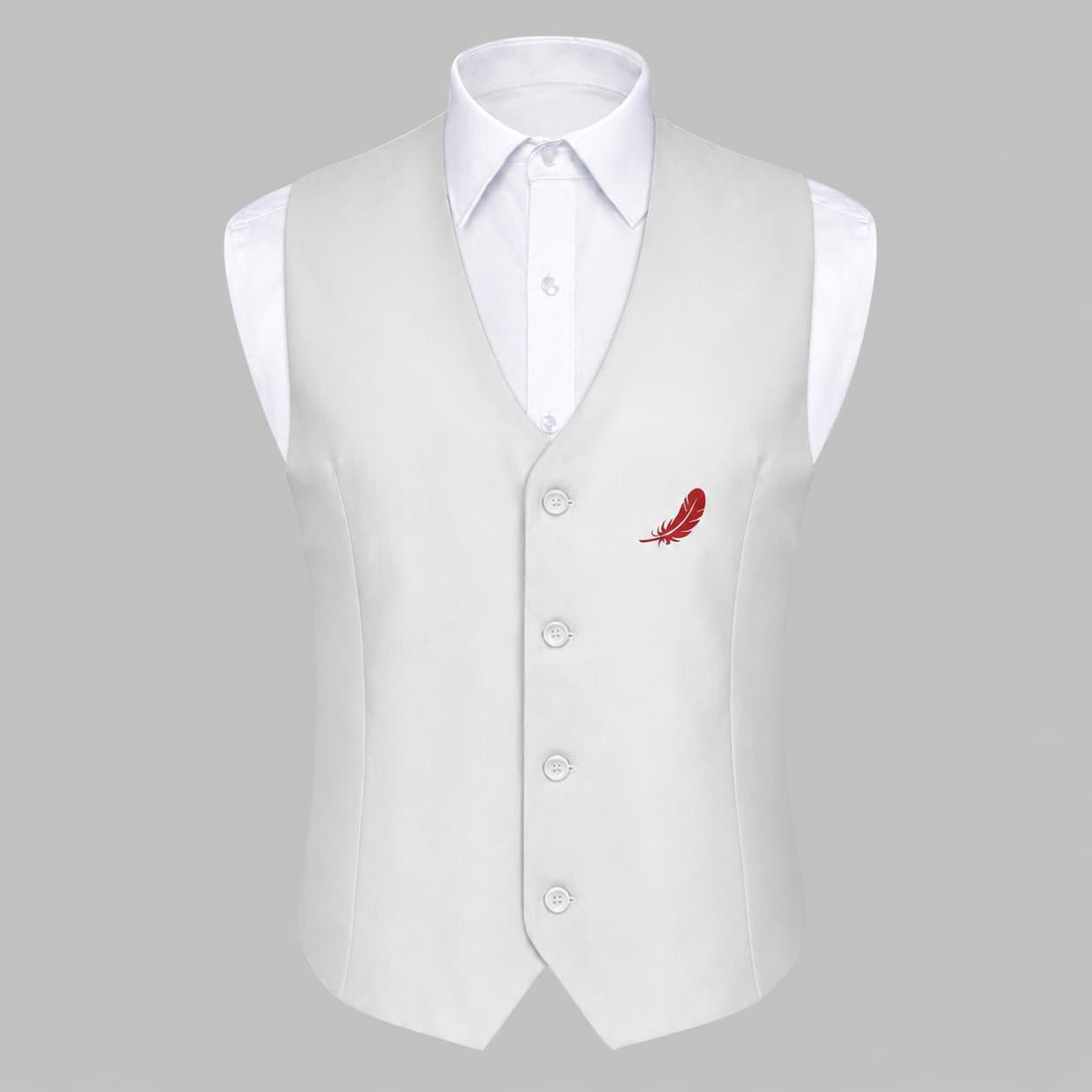 Gilet de costume sans manches pour homme en polyester – Élégance & confort ajusté