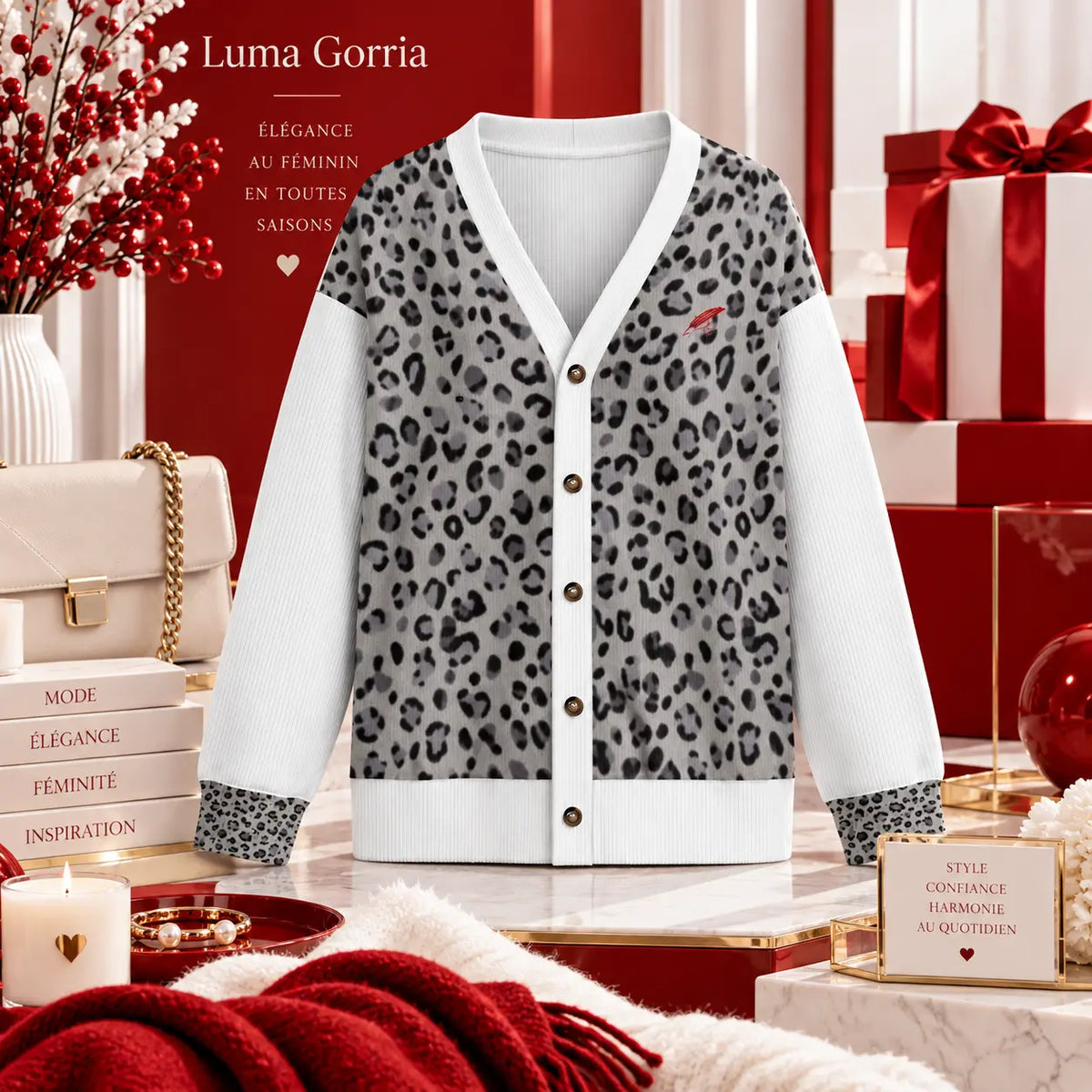 Cardigan boutonné en maille pour femme – Élégance, confort & style décontracté