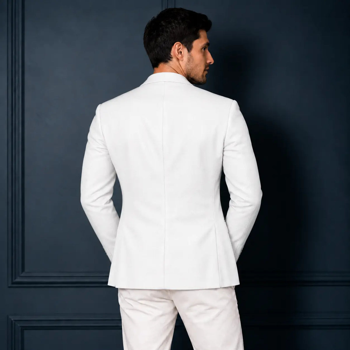 Blazer élégant pour homme en polyester – Style chic & confort