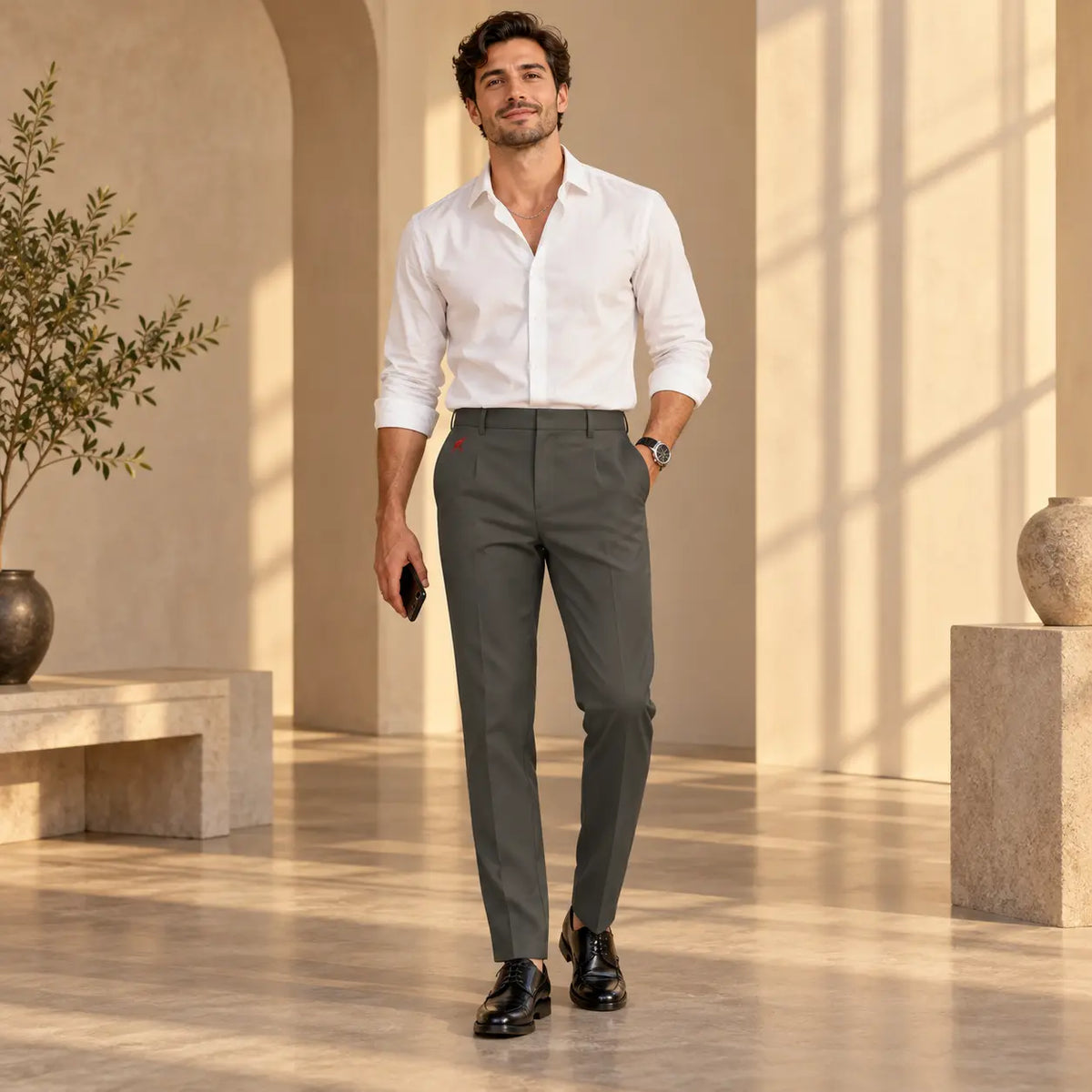 Pantalon habillé pour homme – Élégance, confort & coupe structurée