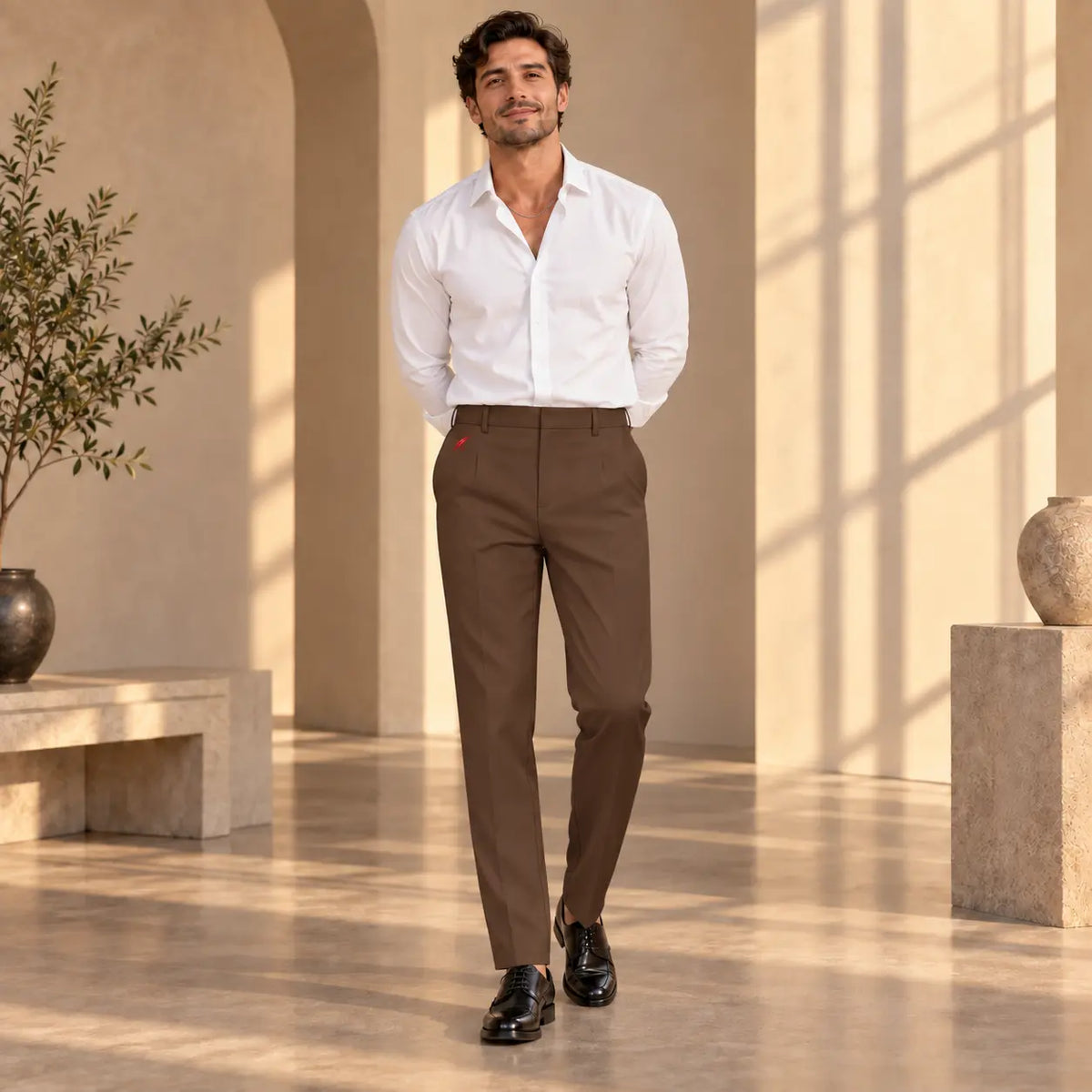 Pantalon habillé pour homme – Élégance, confort & coupe structurée