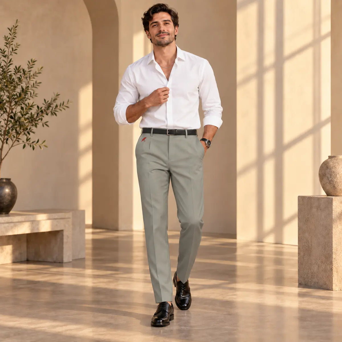 Pantalon habillé pour homme – Élégance, confort & coupe structurée