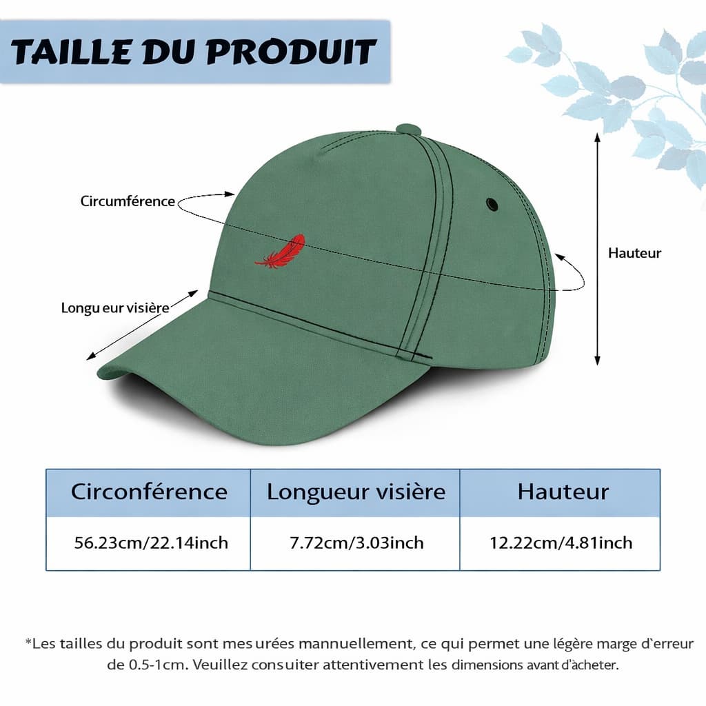 Casquette ajustable en polyester – Confort & légèreté