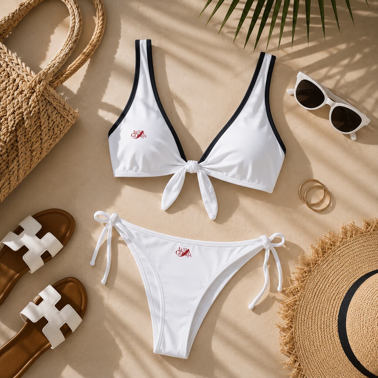 Bikini femme à lacets ajustables – Élégance & maintien parfait