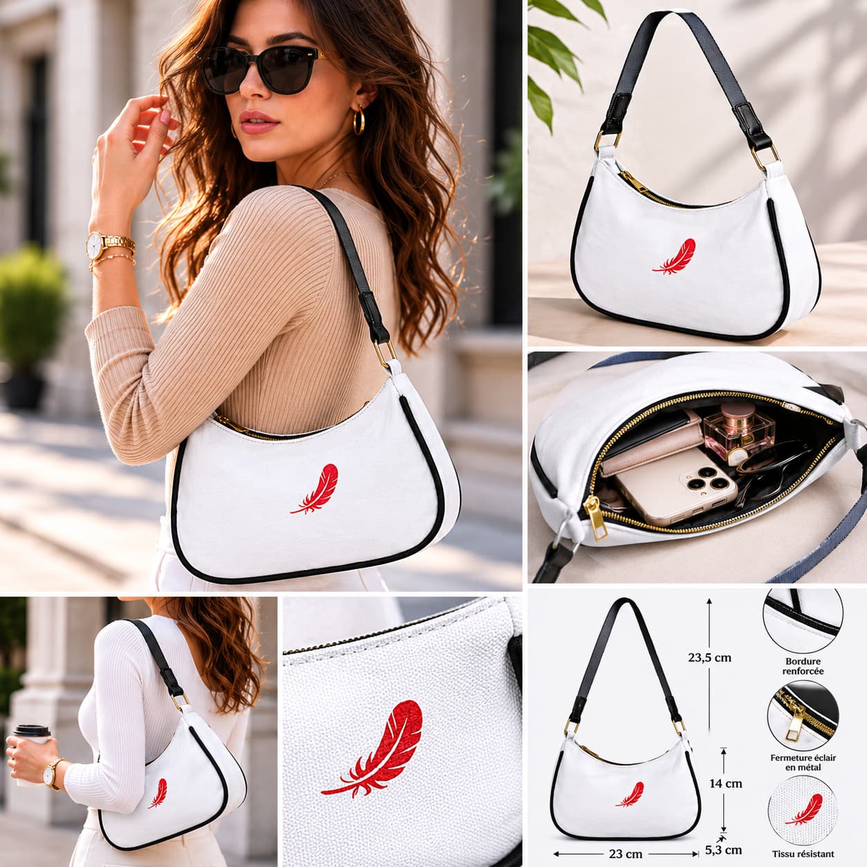 Sac bandoulière femme en nylon – Élégance & praticité au quotidien