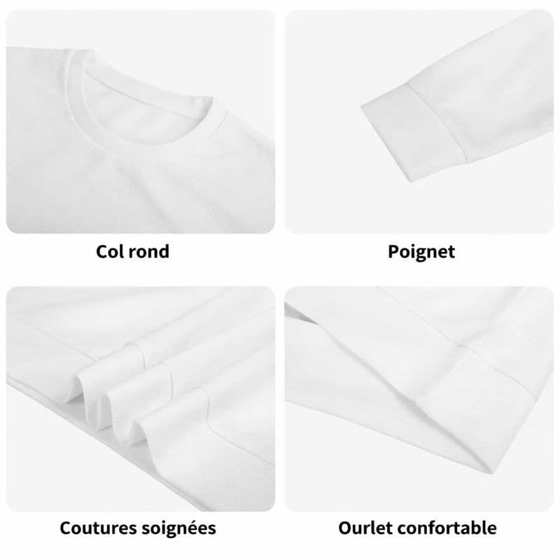 Sweat-shirt homme confortable en polyester – du S au 5XL