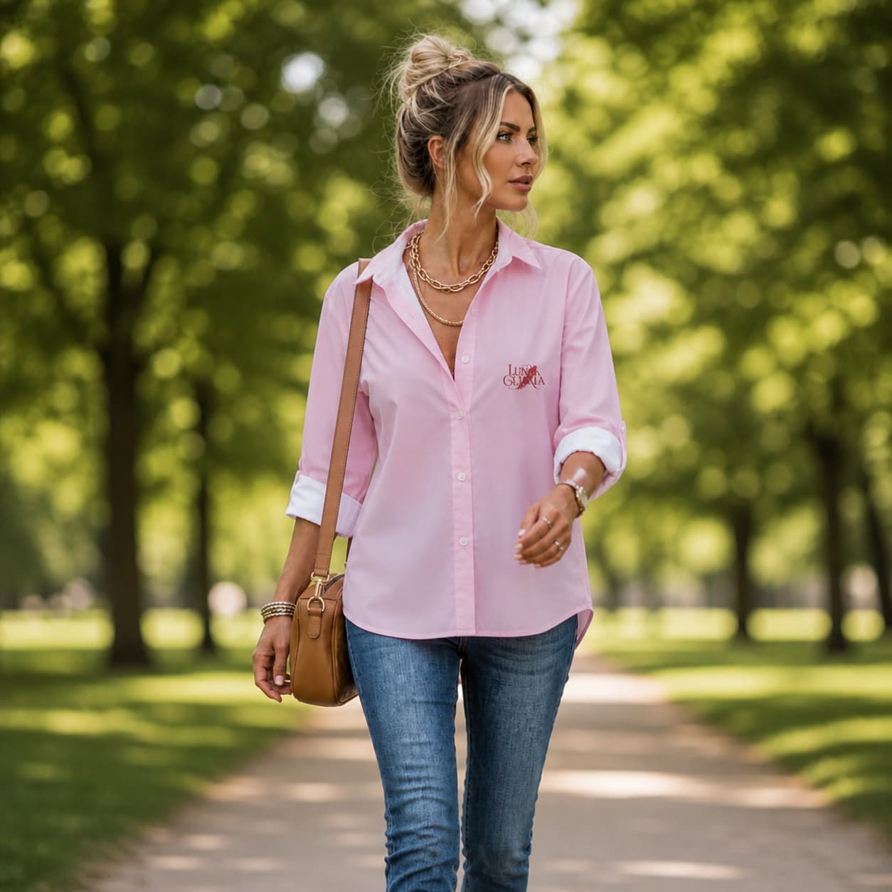 Chemise à ourlet court femme – Coupe moderne