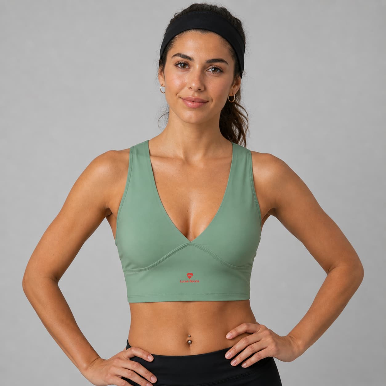Brassière de sport femme décolleté plongeant dos nageur – Style & performance