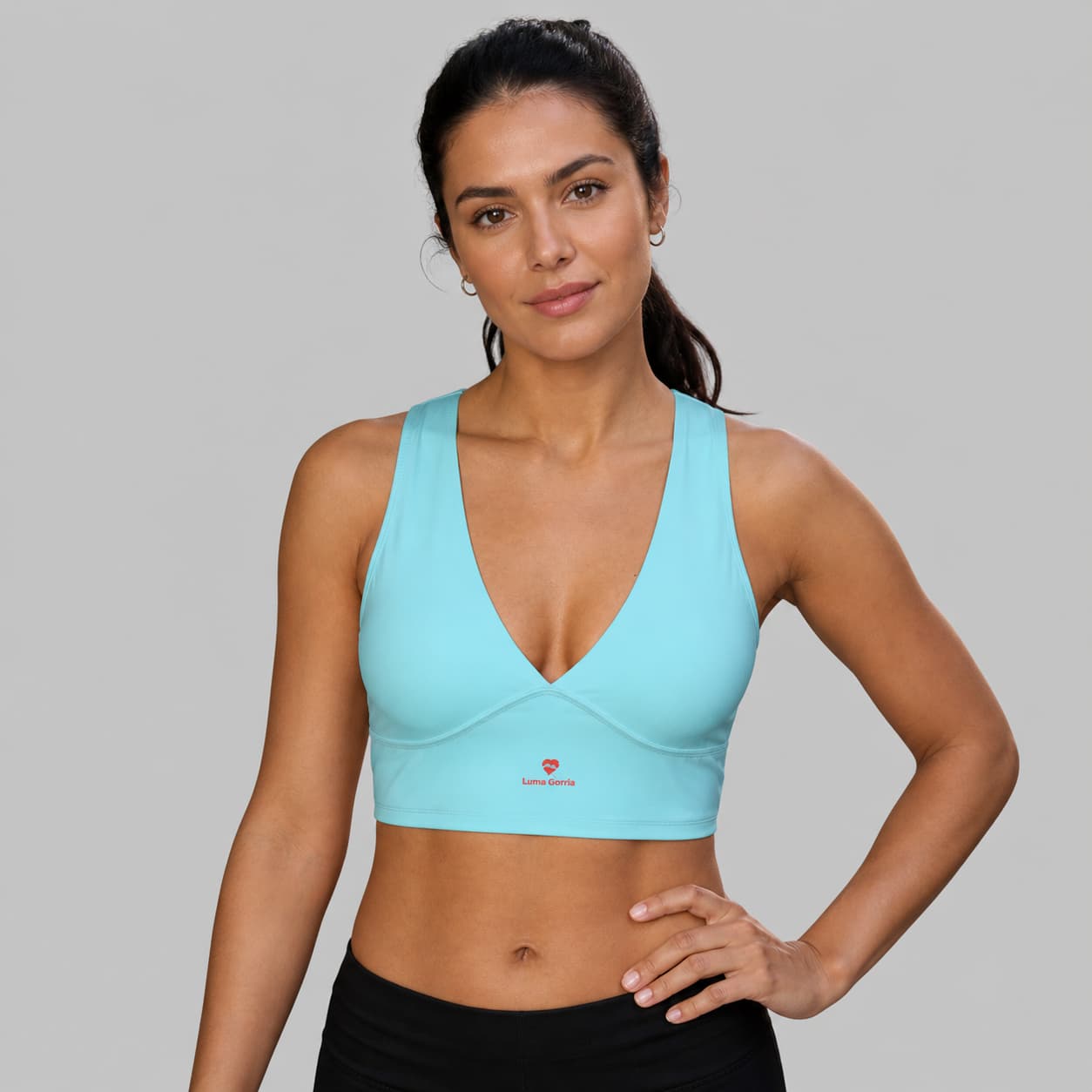 Brassière de sport femme décolleté plongeant dos nageur – Style & performance