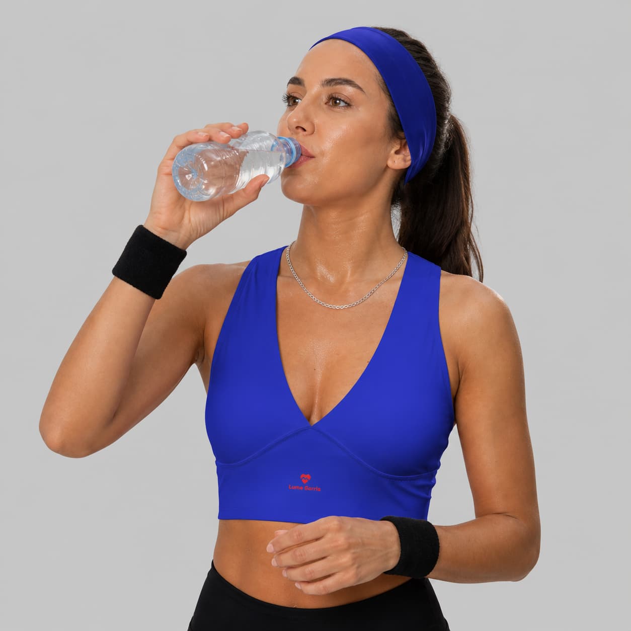 Brassière de sport femme décolleté plongeant dos nageur – Style & performance