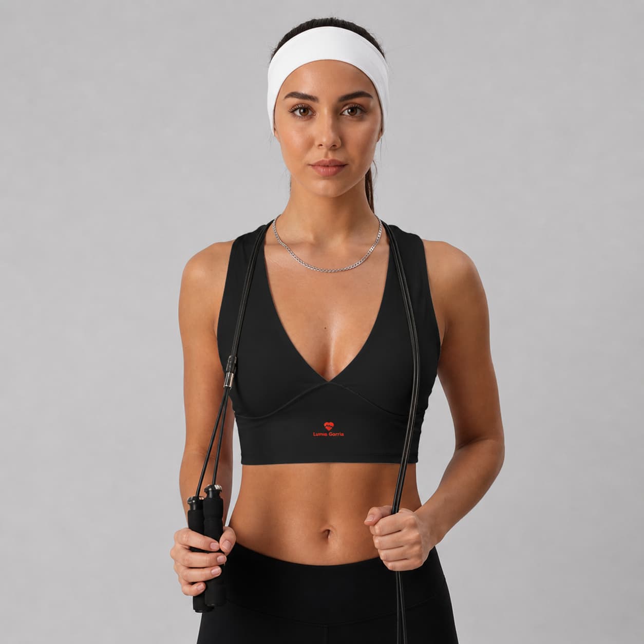 Brassière de sport femme décolleté plongeant dos nageur – Style & performance