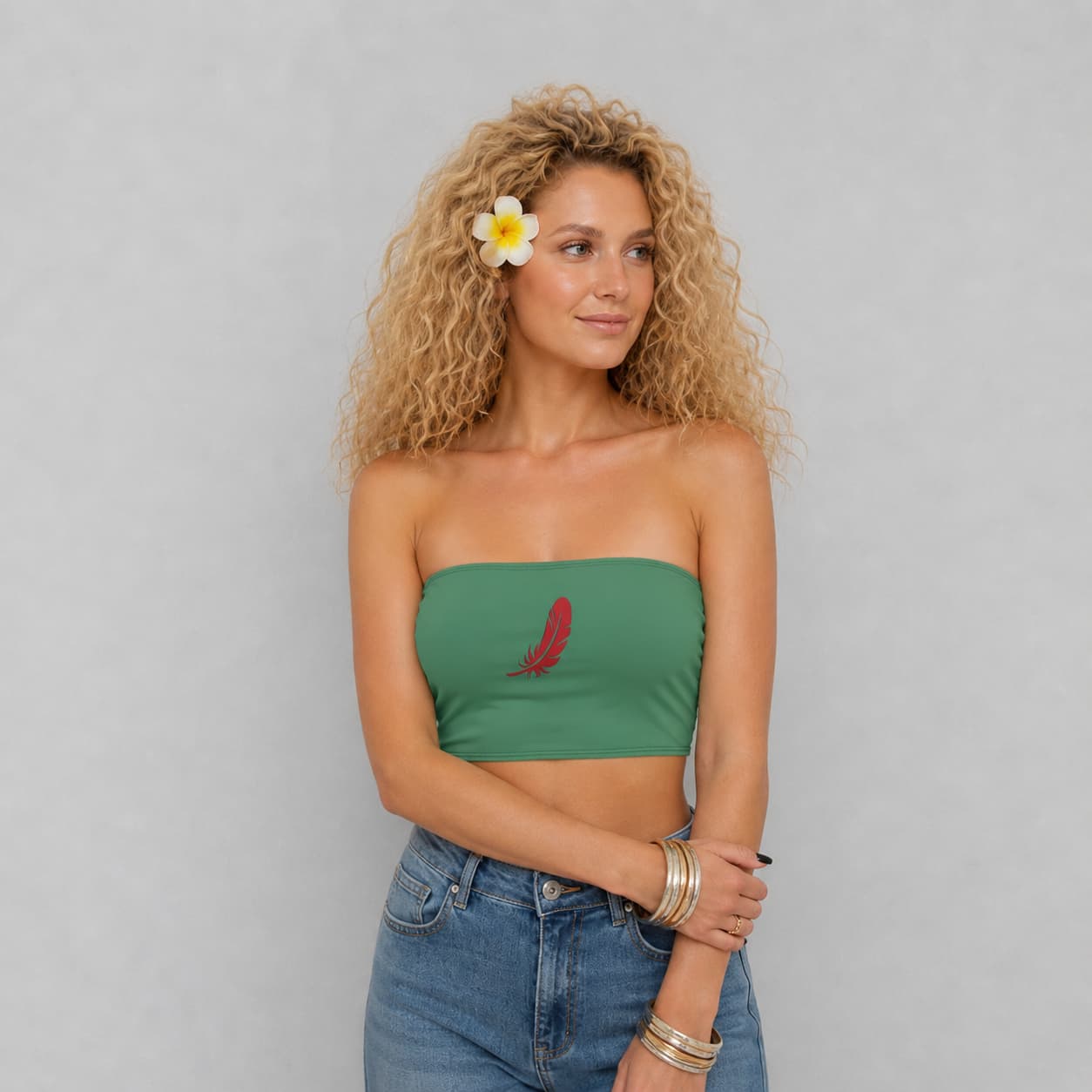 Bandeau de poitrine femme en jersey – Confort léger & maintien naturel