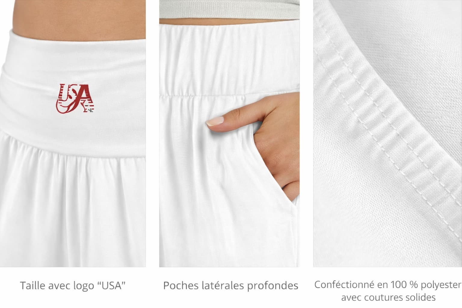 Pantalon large femme taille haute – Fluide, confortable et élégant