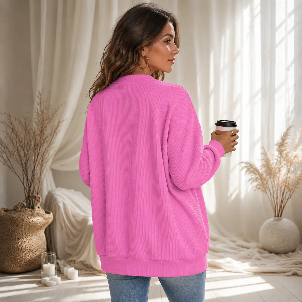 Gilet cardigan boutonné femme en maille – Élégance & confort au quotidien