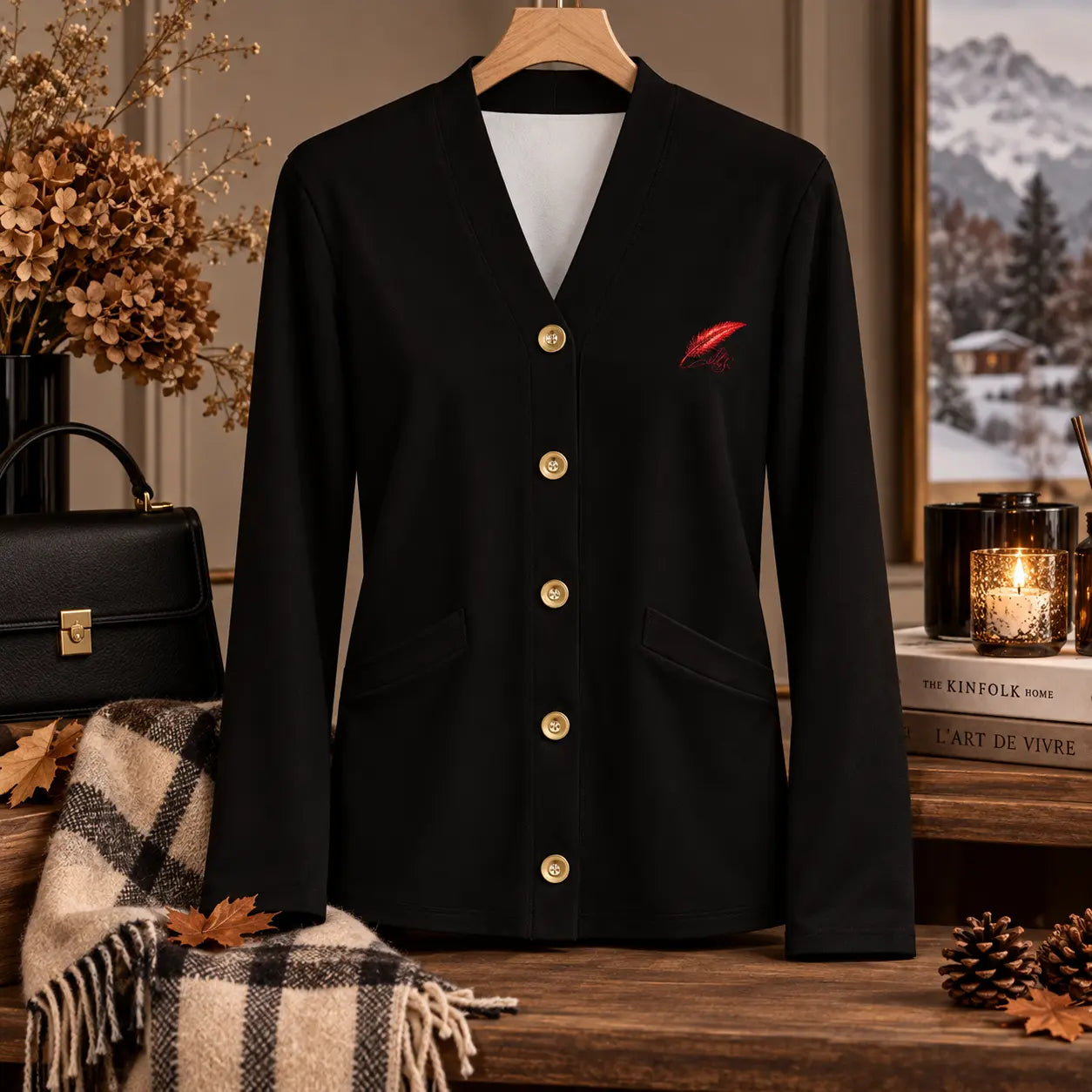 Cardigan fin à manches longues pour femme – Léger, élégant & confortable