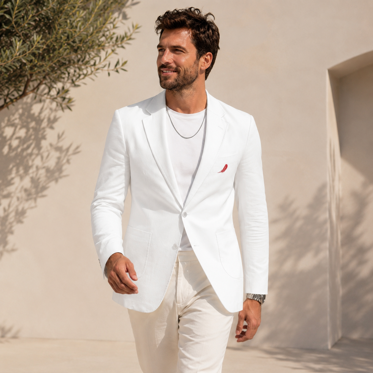 Blazer homme col classique à un bouton – Élégance moderne & confort