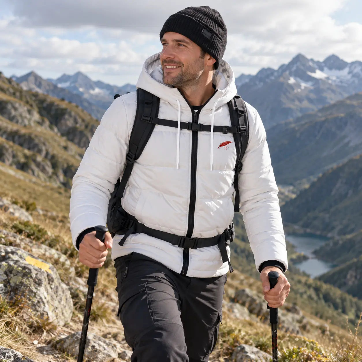 Doudoune chaude matelassée à capuche pour homme – Protection, chaleur & confort