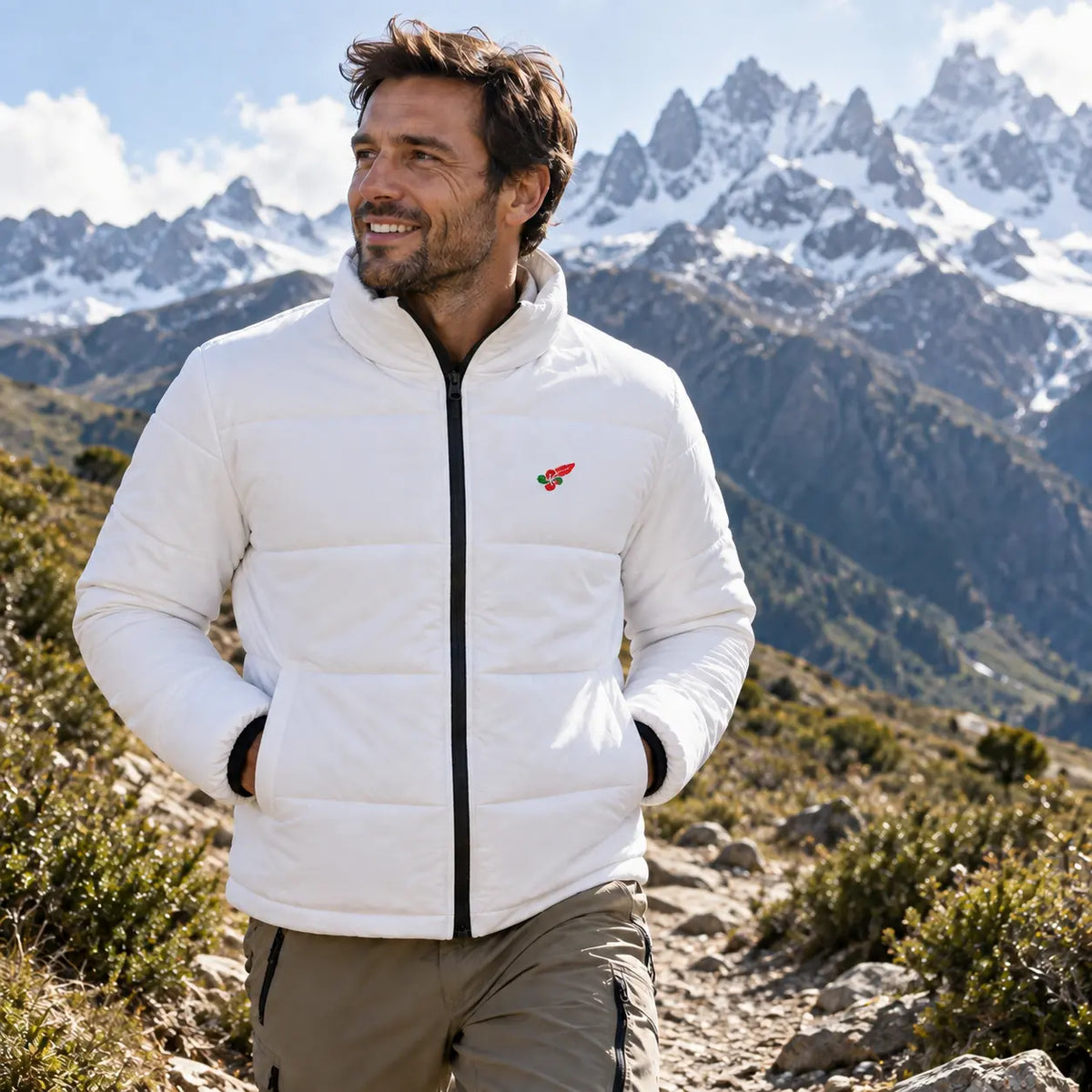 Doudoune  homme matelassée chaude en polyester – Légèreté, chaleur & protection