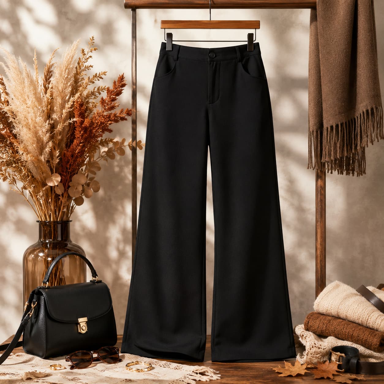 Pantalon large femme taille haute – Élégance, confort & style intemporel
