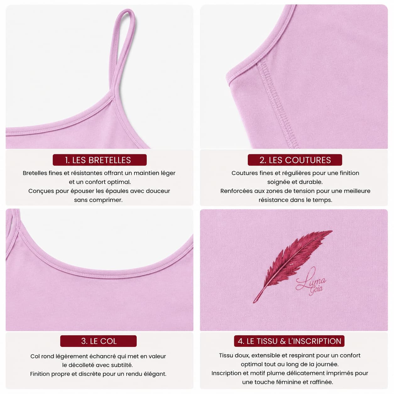 Débardeur à fines bretelles pour femme – Élégance légère & confort estival