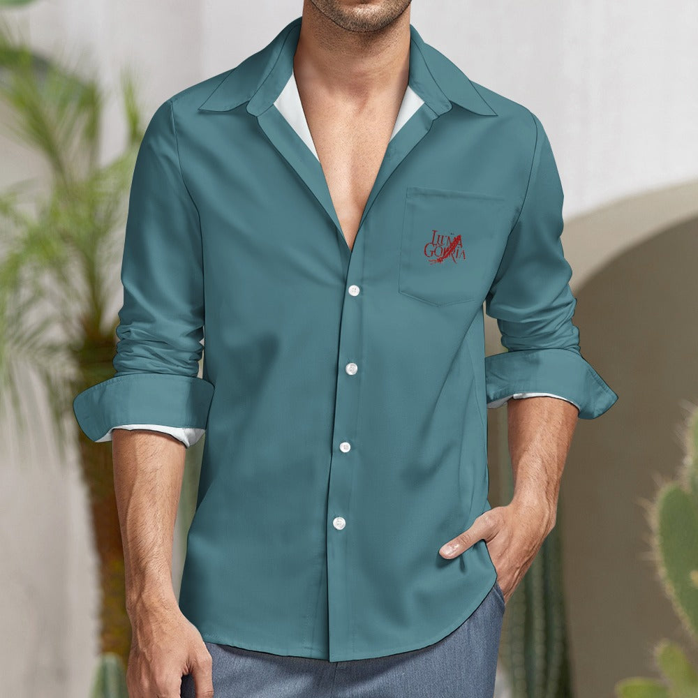 Chemise manches longues velours pêche – Ample, douce et tendance Luma Gorria vetement 39.00 Chemise manches longues Luma Gorria vêtement