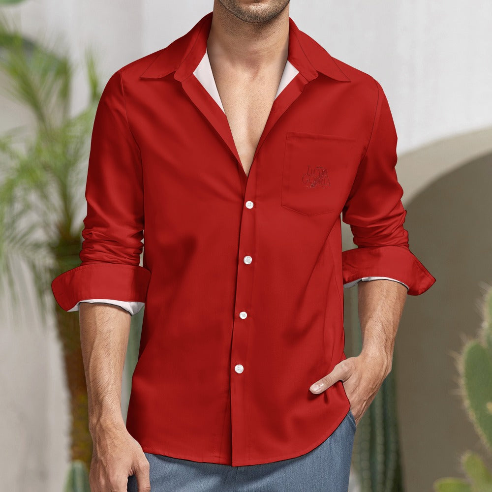 Chemise manches longues velours pêche – Ample, douce et tendance Luma Gorria vetement 39.00 Chemise manches longues Luma Gorria vêtement