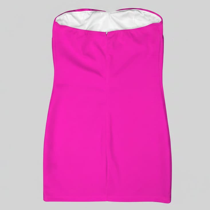 Robe bustier moulante courte épaules dénudées – Élégance & allure sophistiquée