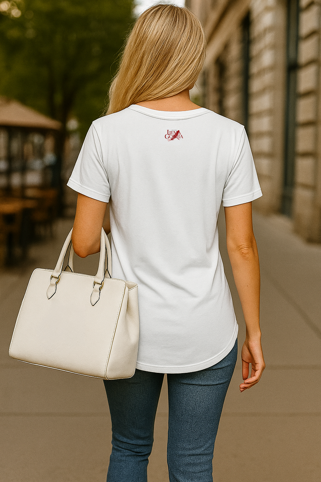 T-shirt femme col V long – Ample, respirant et flatteur Luma Gorria vêtement  T-shirt femme col V long Luma Gorria vêtement