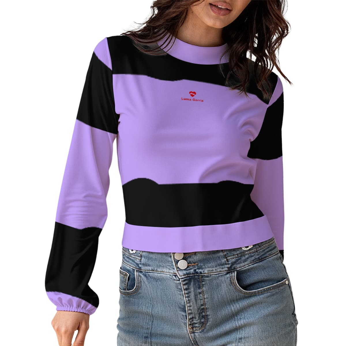 Haut dos nu à motifs pour femme – Crop top licou tendance