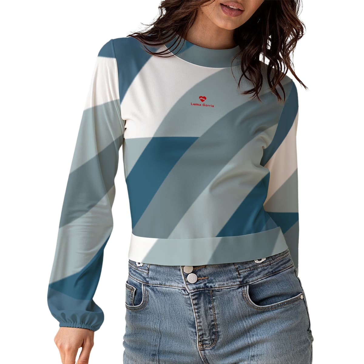 Haut dos nu à motifs pour femme – Crop top licou tendance