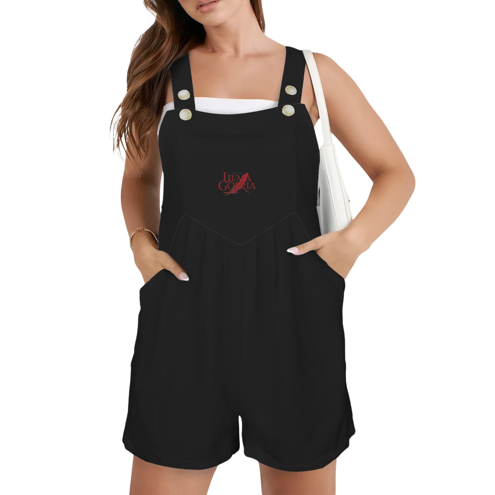 Combinaison short à bavette femme – Style décontracté & confort estival