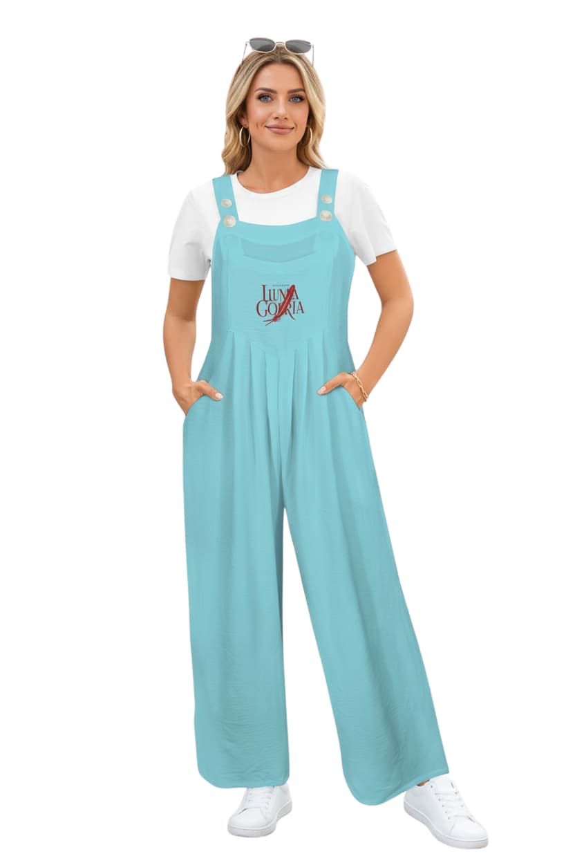 Combinaison salopette à jambes larges femme – Style décontracté & confort