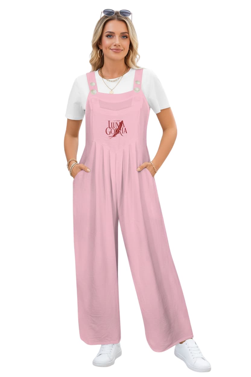 Combinaison salopette à jambes larges femme – Style décontracté & confort