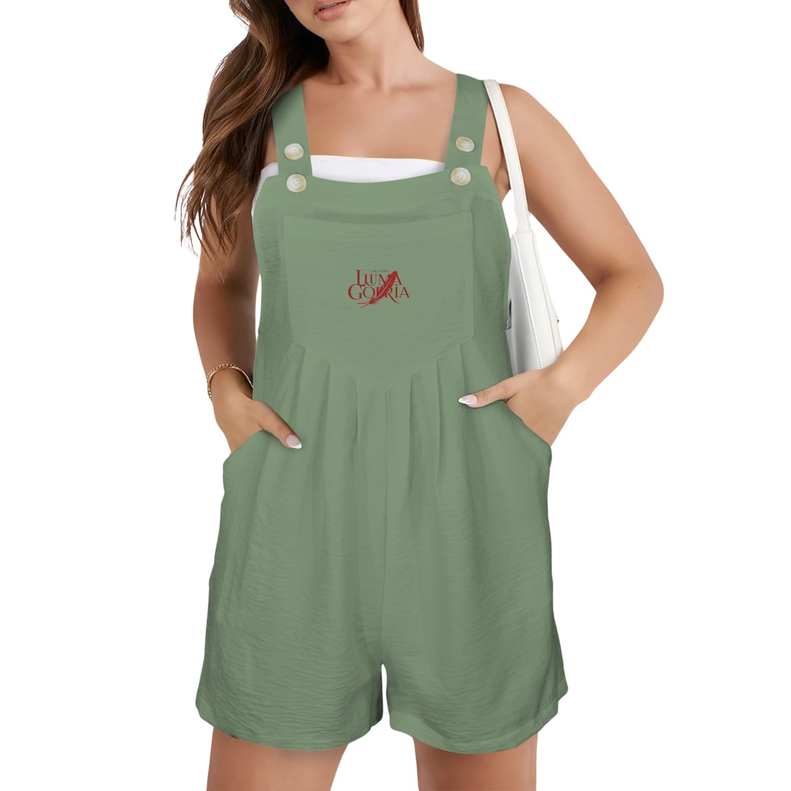 Combinaison short à bavette femme – Style décontracté & confort estival