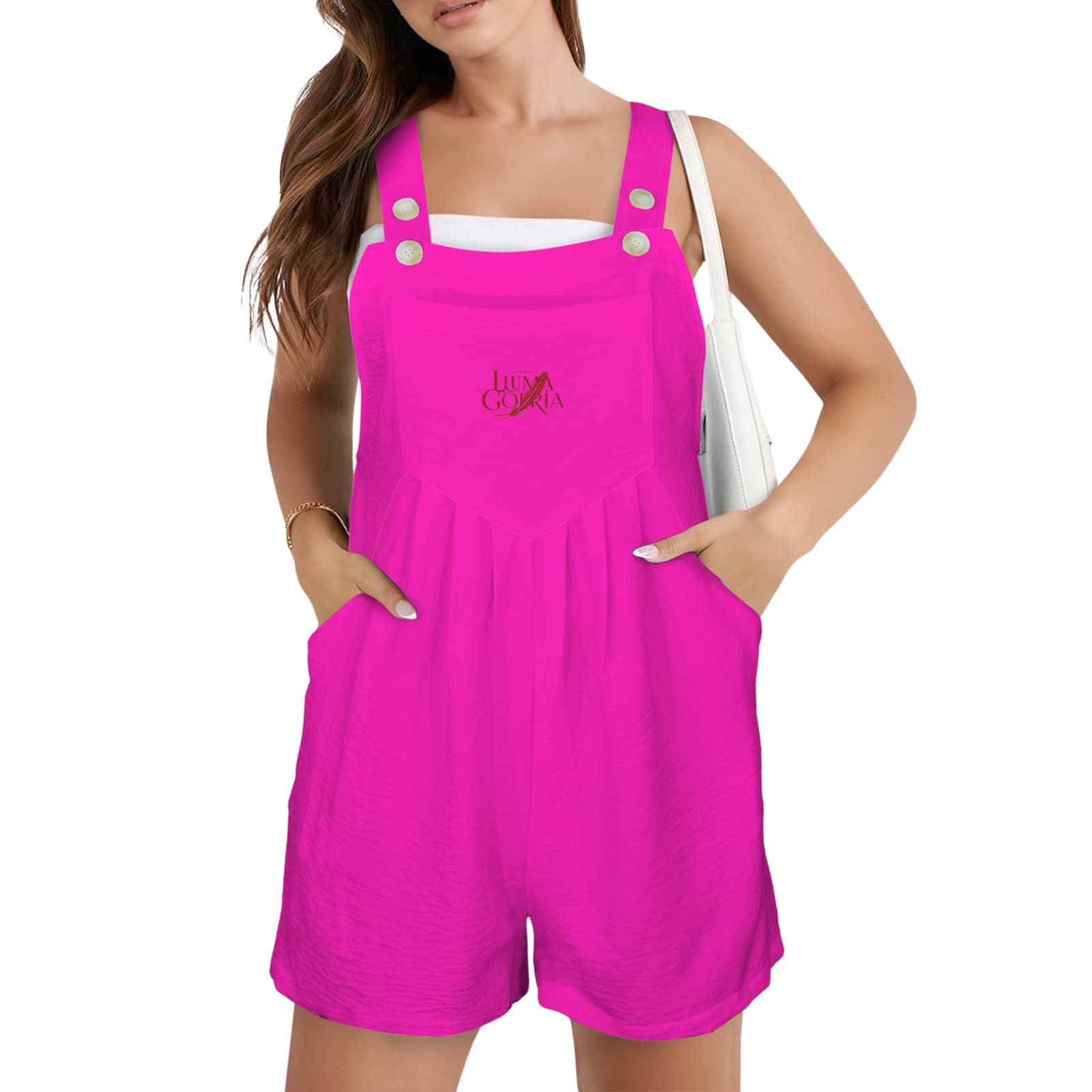 Combinaison short à bavette femme – Style décontracté & confort estival