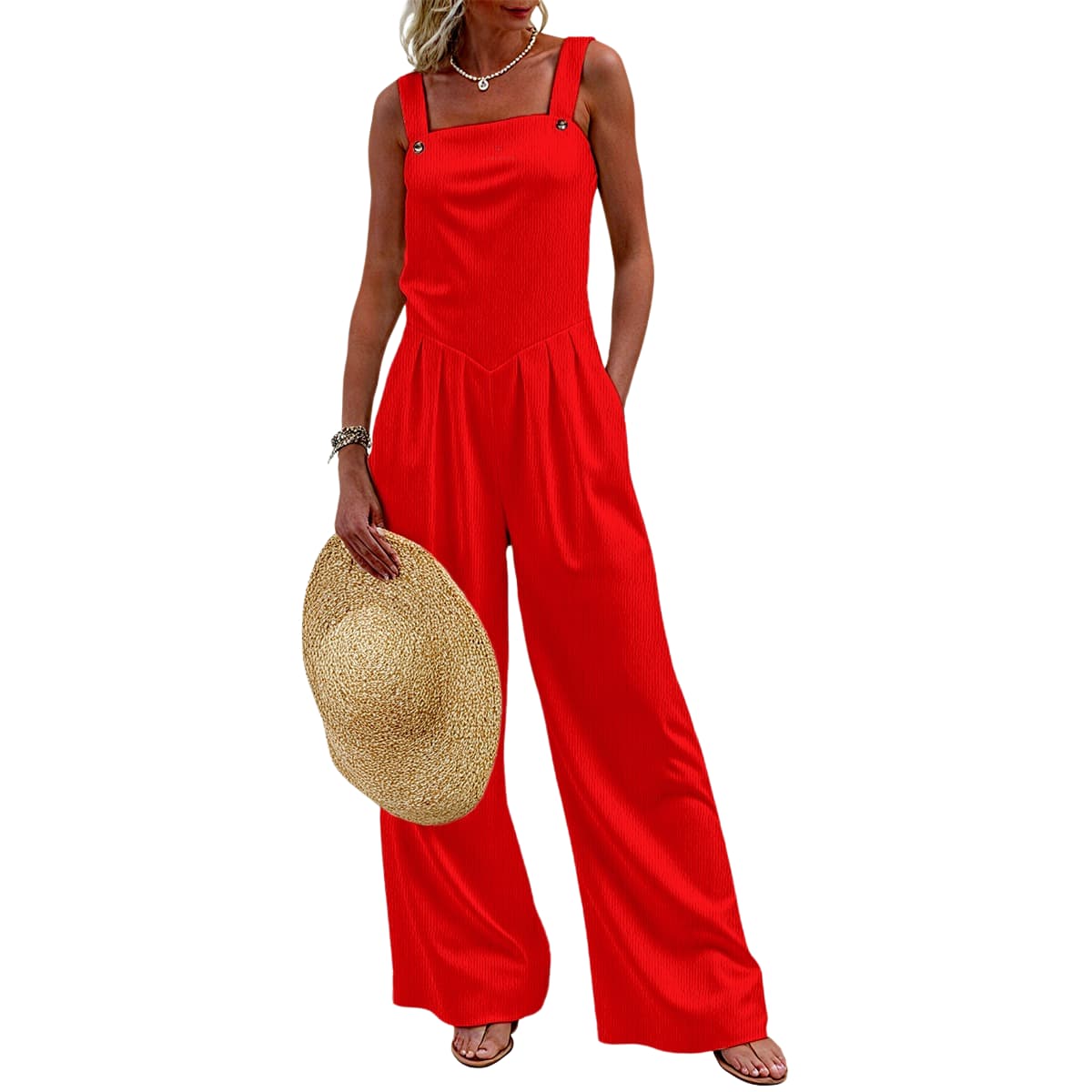 Combinaison pantalon femme jambes larges – Légère, élégante & estivale