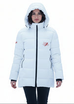 Doudoune à capuche femme zippée confortable et moderne