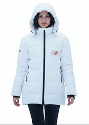 Doudoune à capuche femme zippée confortable et moderne