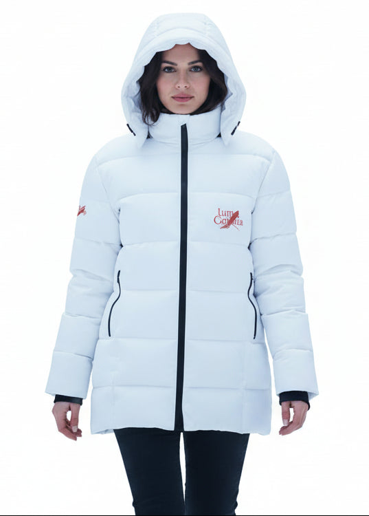 Doudoune à capuche femme zippée confortable et moderne