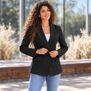 Blazer décontracté à deux poches pour femme – Élégance & style polyvalent