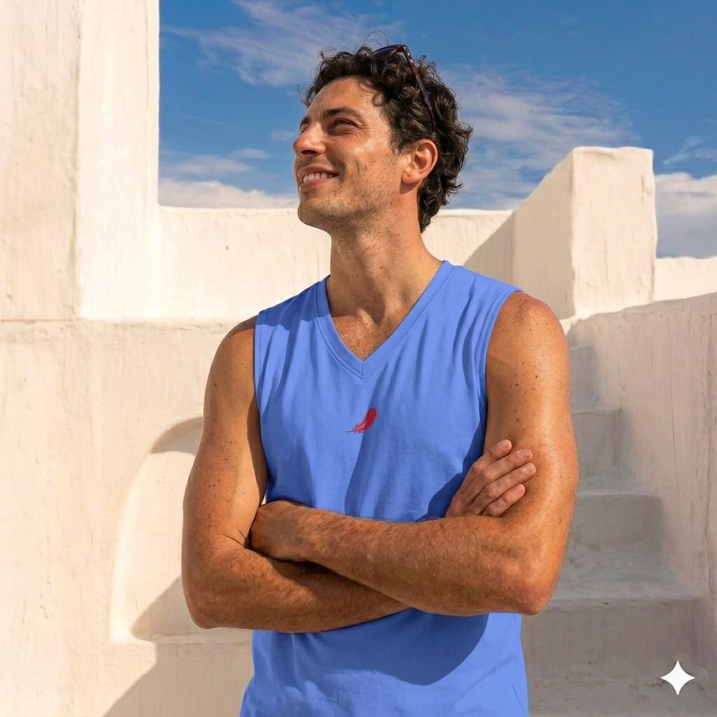 Débardeur homme col V – Confort, légèreté & style moderne