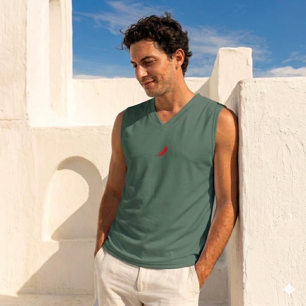 Débardeur homme col V – Confort, légèreté & style moderne