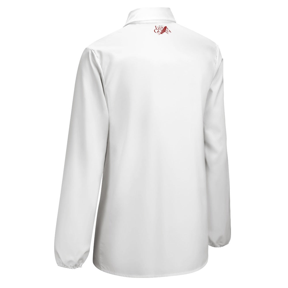 Haut chemise à manches longues no porté de dos colorie blanc