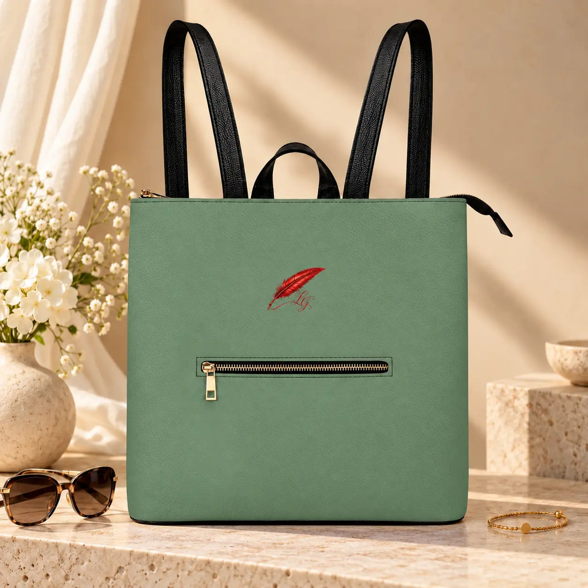 Sac à dos femme en cuir PU antivol – Élégant, pratique & convertible