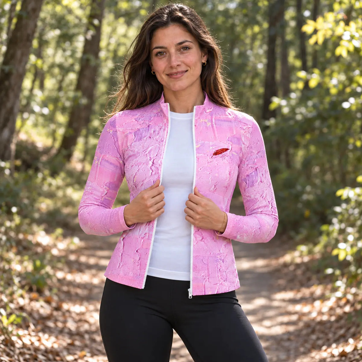 Veste de sport zippée ajustée pour femme – Légèreté, confort & style
