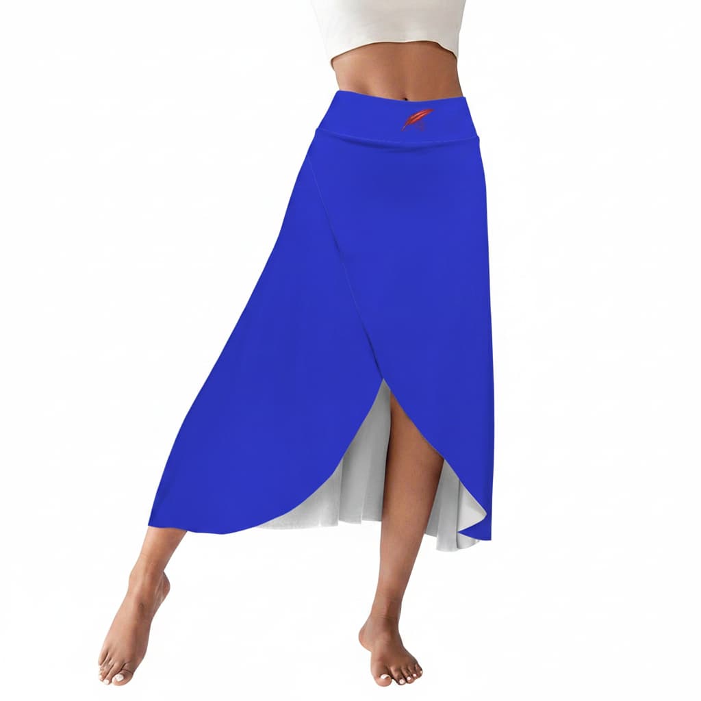 Jupe midi fendue taille haute avec short intégré – Élégance & liberté de mouvement