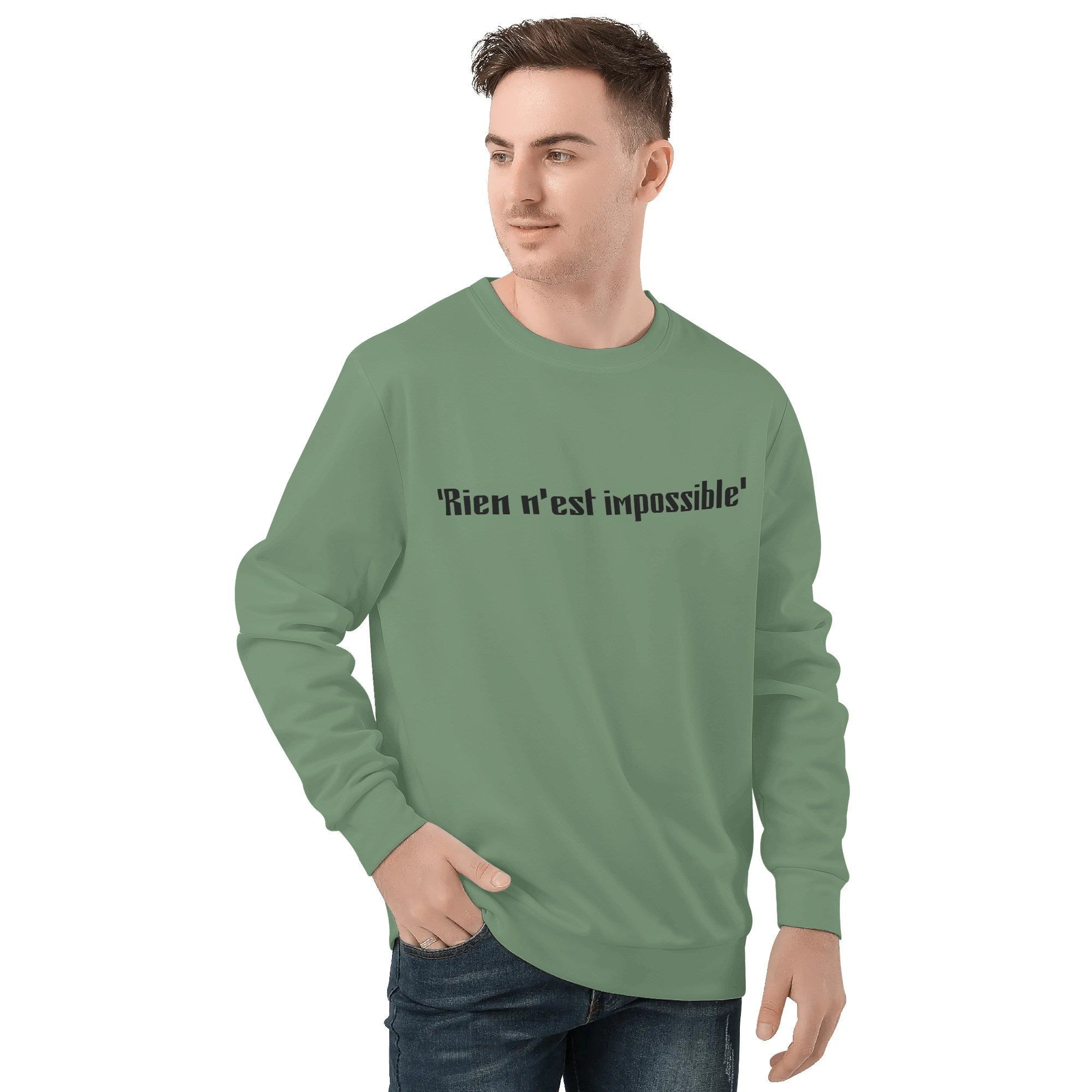 Sweat-shirt homme – Col rond, manches longues, style streetwear Luma Gorria vetement 45.00 Sweat-shirt homme Luma Gorria vêtement