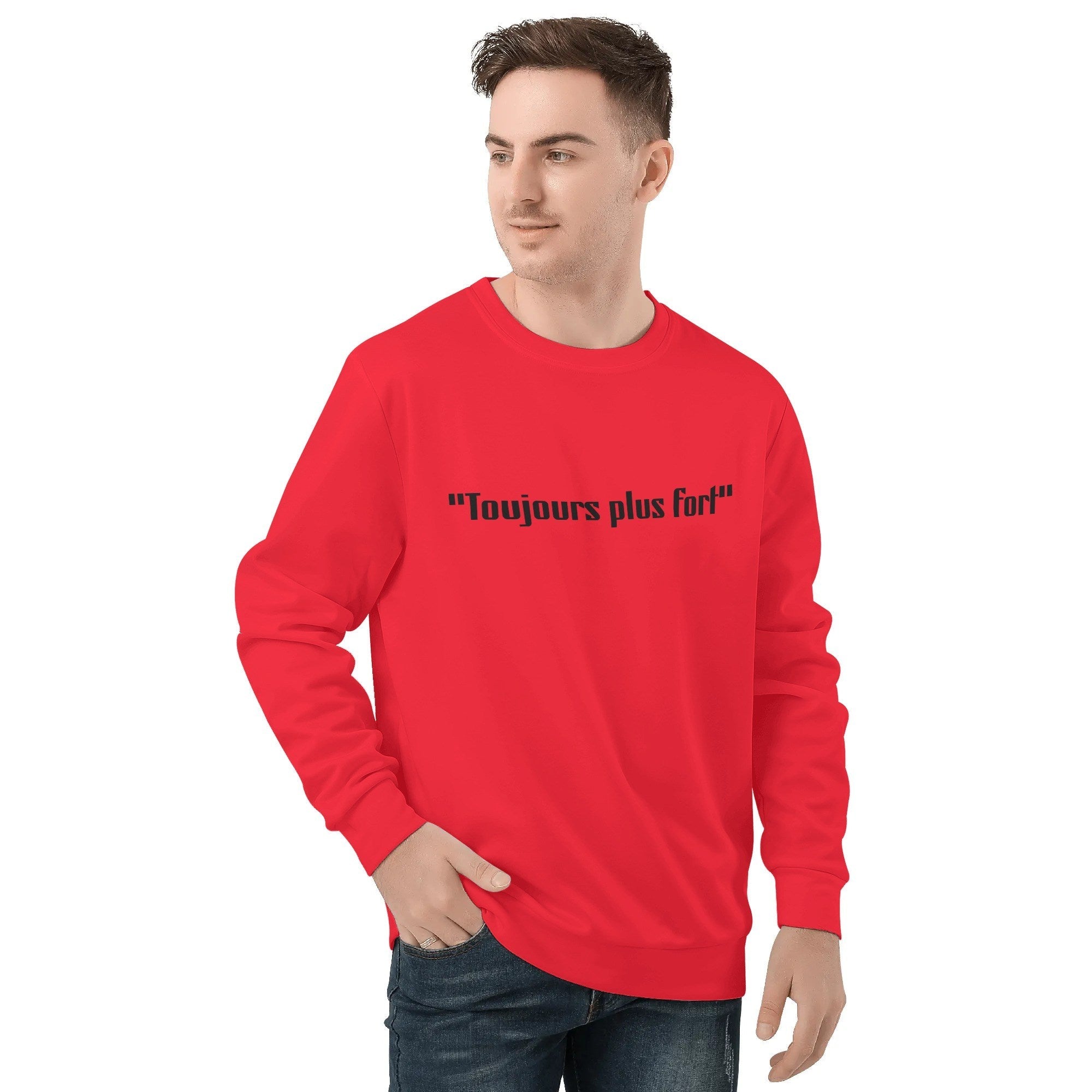 Sweat-shirt homme – Col rond, manches longues, style streetwear Luma Gorria vetement 45.00 Sweat-shirt homme Luma Gorria vêtement