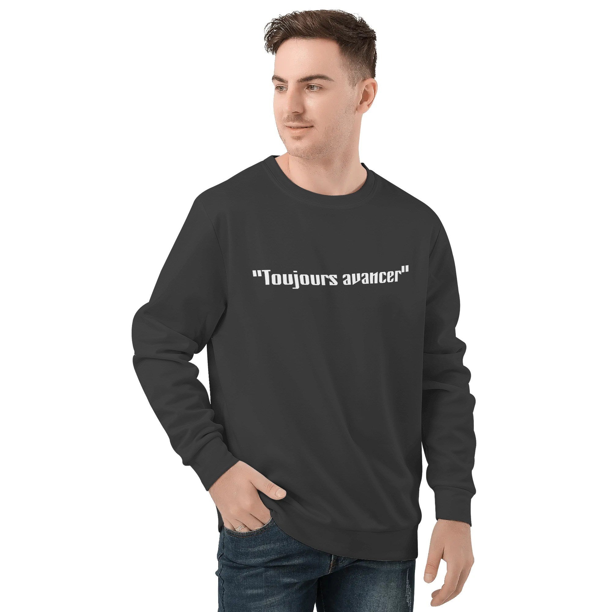 Sweat-shirt homme – Col rond, manches longues, style streetwear Luma Gorria vetement 45.00 Sweat-shirt homme Luma Gorria vêtement