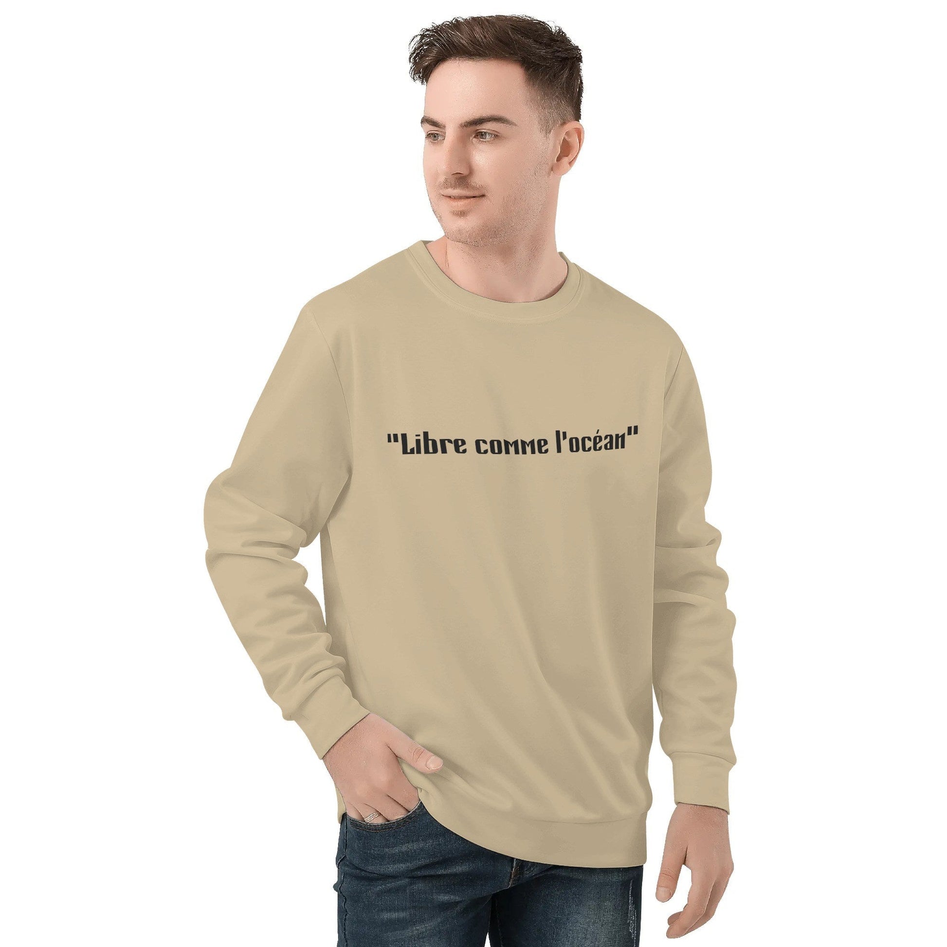 Sweat-shirt homme – Col rond, manches longues, style streetwear Luma Gorria vetement 45.00 Sweat-shirt homme Luma Gorria vêtement